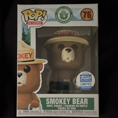 Funko Pop! Ad Icons Smokey Bear (W/ Bucket) Exclusive #76 - Mint