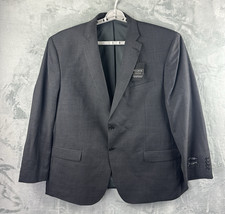 Jos A Bank Traveler Gray Suit Jacket 50R Tailored Fit Wool Stretch Jacket