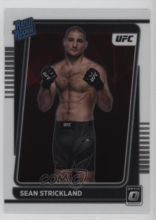 2022 Panini Donruss Optic UFC Rated Rookie Sean Strickland #111 Rookie RC 02l5