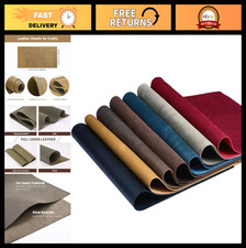 5pcs Crazy Horse Cowhide Leather Sheets 6x12cm 1.8-2.1mm Thick Craft Material