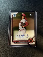 2022 Bowman - Chrome Prospect Autographs Christian Roa #CPA-CRA (AU, RC)