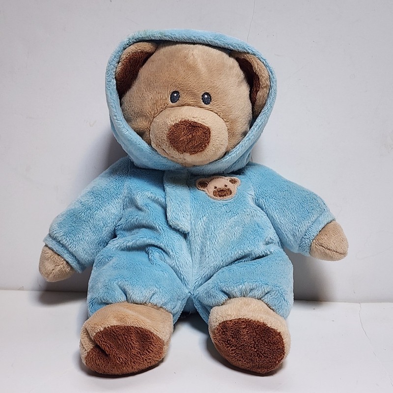 Ty Pluffies Baby Blue Teddy Bear Stuffed Plush 2010