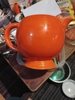 VTG Homer Laughlin FIESTAWARE Ice Lip Pitcher Red Orange 1936-1942