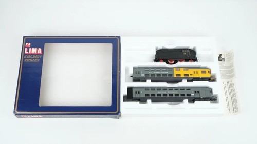 Lima H0 149802 G Dampflok-Set BR 60 001 mit 2 Doppelstockwagen DRG Gleichstrom | Condition: Gebraucht