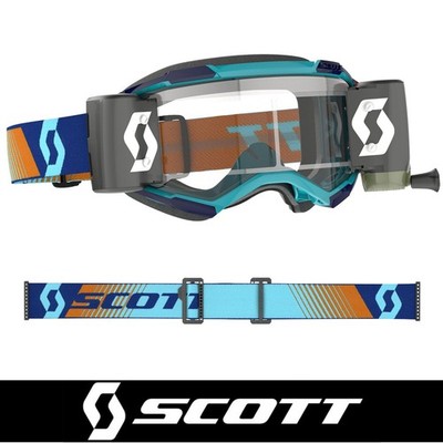 SCOTT Motocrossbrille Scott Fury WFS Abrollbrille klare Gläser Goggles