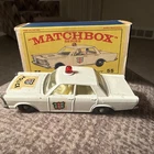 LESNEY MATCHBOX #55 POLICE CAR MADE in ENGLAND FORD GALAXIE ORIGINAL BOX