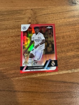 Aurelien Tchouameni 2022-23 Topps Chrome Red Gold Seismic Refractor PR/~28 NRMT+