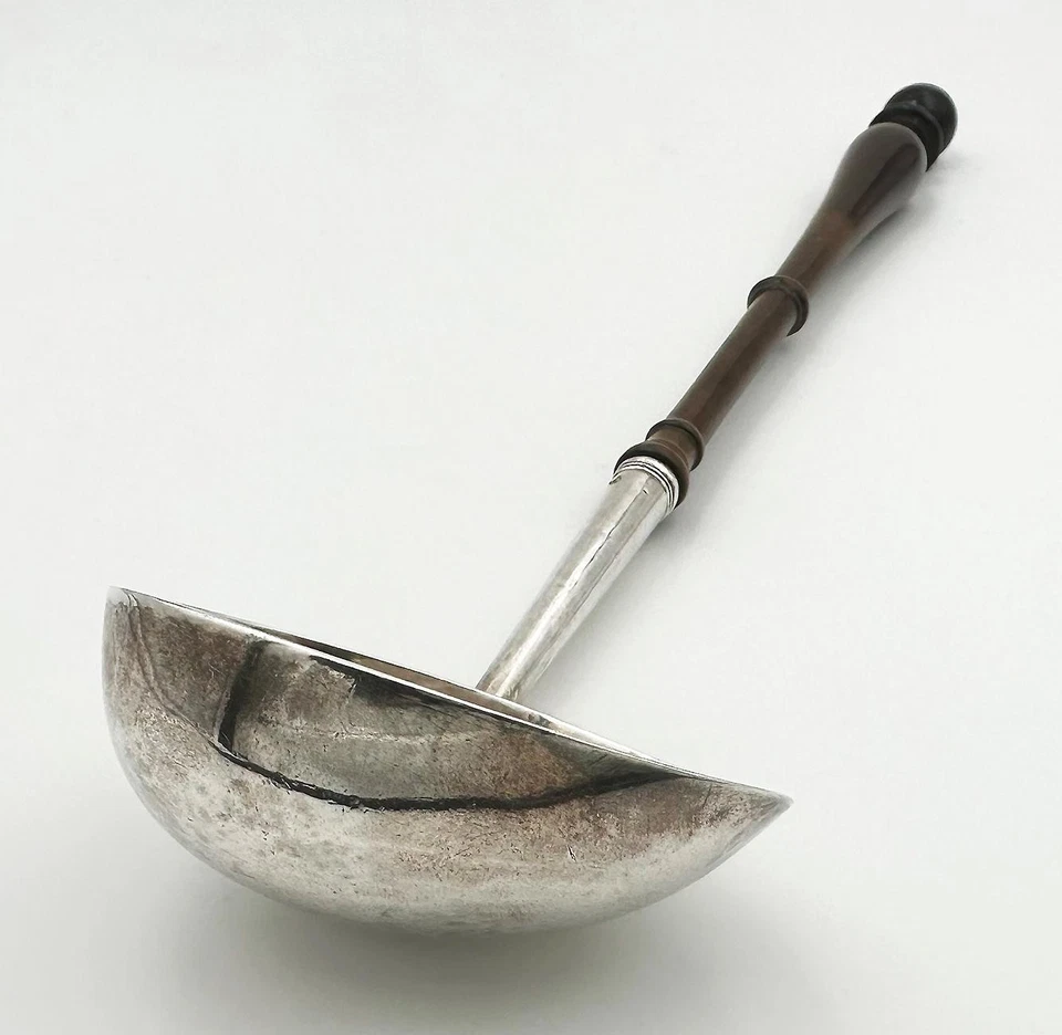 RARO CUCHARÓN TODDY GEORGE II PLATA ESTERLINA LONDRES 1729 JAMES SLATER Foto 3 de 4