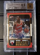 2006-2007 Fleer Michael Jordan 1/1 Greatest Moments #2 BGS 8.5/10 Auto