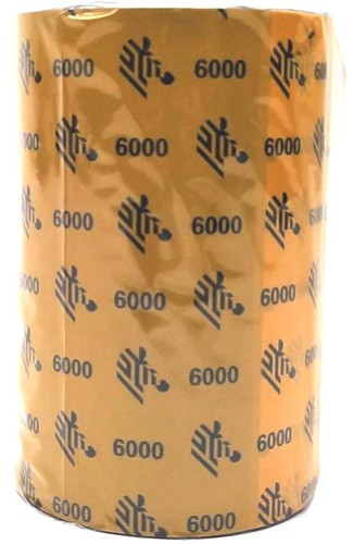 Zebra Wax Ribbons 4.33" x 1476' 6000 Black 06000BK11045 Genuine OEM - 23 Rolls - 第 4/7 張圖片