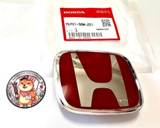 Honda Integra Type-r Dc5 Genuine Rear Red Emblem Badge 75701-s6m-z01 Acura