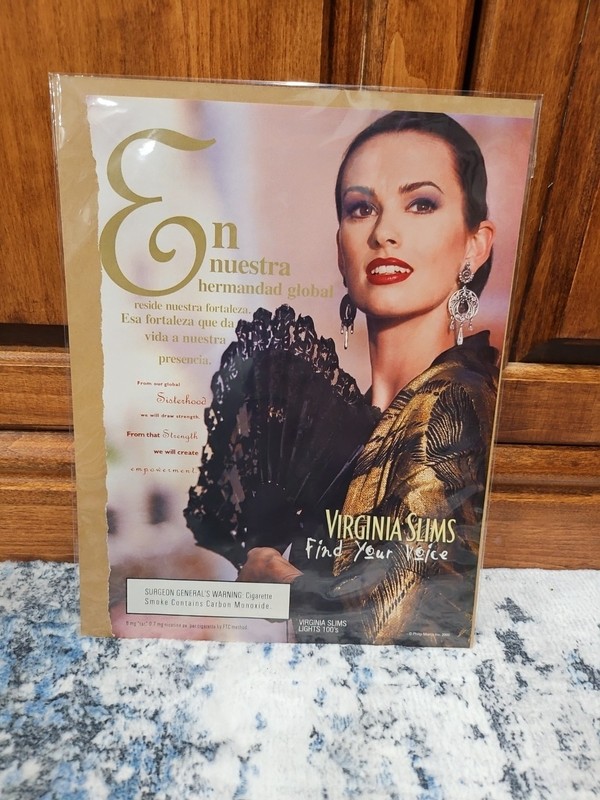 Vintage Virginia Slims Lights 100s Magazine Print Ad 2000