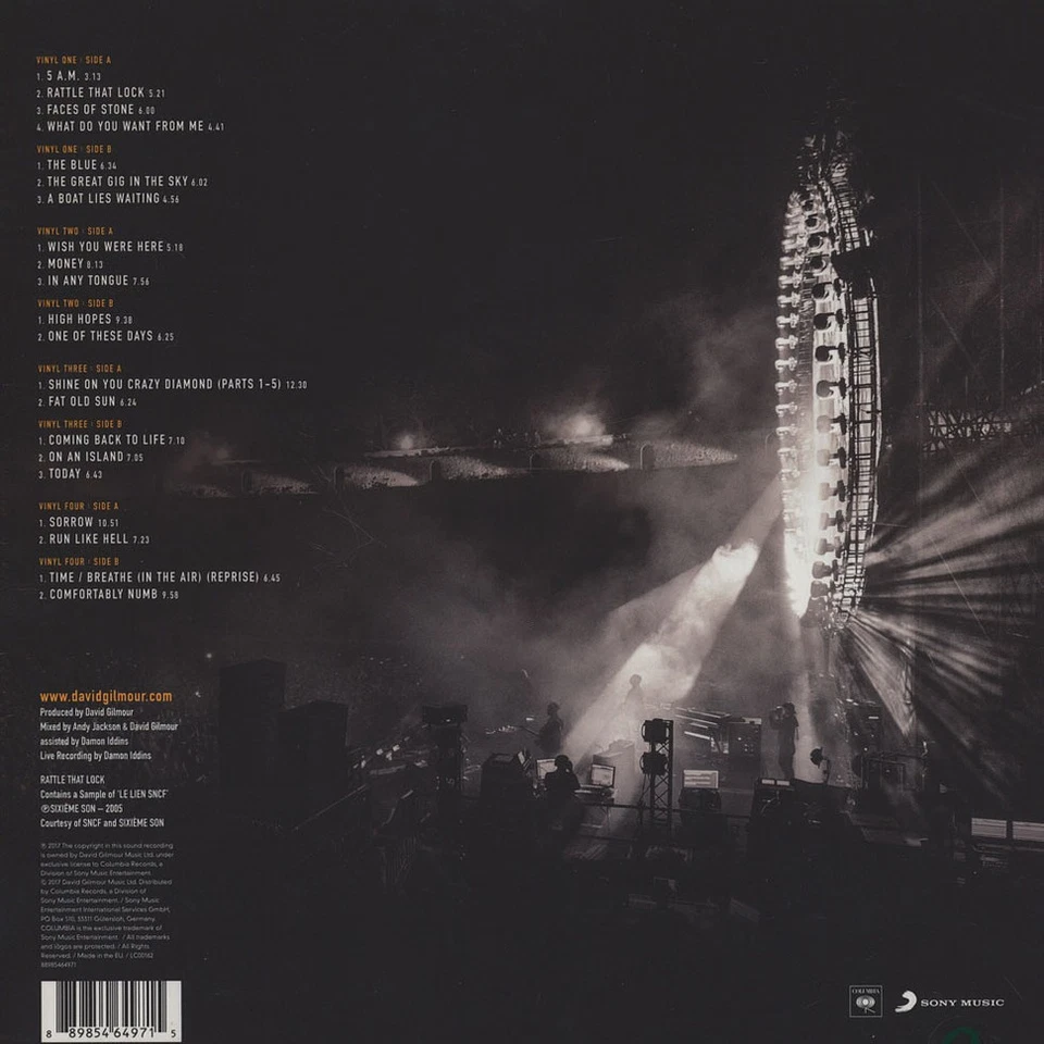 David Gilmour - Live At Pompeii (Vinyl 4LP - 2017 - EU - Original) - Bild 2 von 2