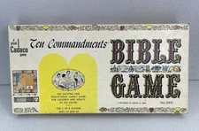 Ten Commandments Bible Board Game Cadaco No 263 Vintage 1966 NOT COMPLETE READ