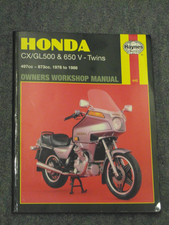 Haynes Honda CX/GL500 & 650 V-Twins CX500 1978-86 Brand New 2019 Edition