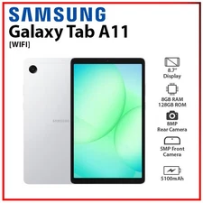 (New) Samsung Galaxy Tab A11 Wi-Fi 8.7" 8GB+128GB SILVER 8.0MP Android PC Tablet