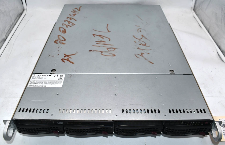 SUPERMICRO CSE-815 815-6 Server X5680 @ 3.33GHz 96GB 8x12 RAM 3x 1TB HHD 2x 650w - Image 4 of 4