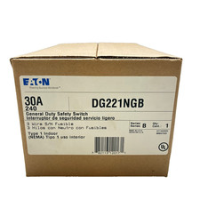 Eaton Dg221ngb General Duty Safety Switch 30a 240v
