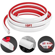 Flexible Quarter Round Molding Self Adhesive  Peel and Stick 10 Ft White