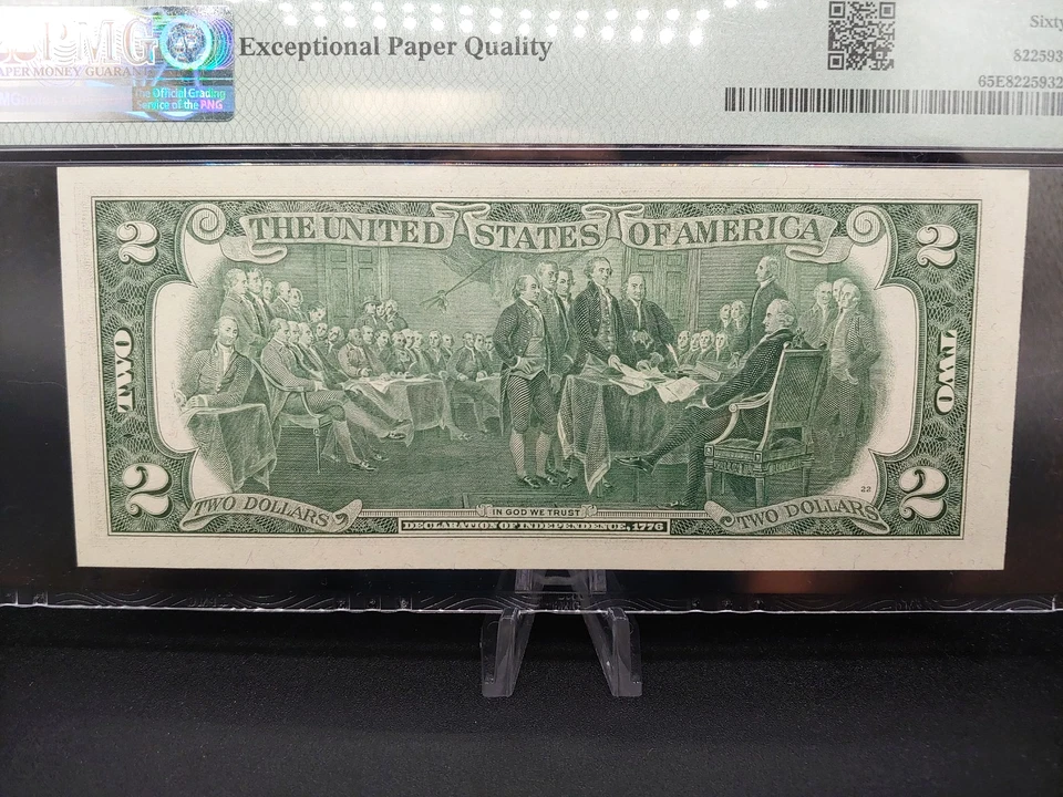 1976 $2 FR Note FR# 1935-C From 1993 Coin & Currency Set - PMG 65 EPQ GEM UNC - Image 4 of 4