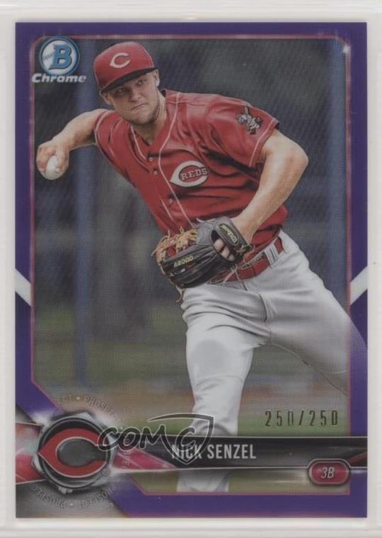 2018 Bowman Chrome Prospects Purple Refractor 250/250 Nick Senzel #BCP120 0nr3