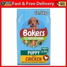BAKERS Superfoods Puppy Dry Dog Food Chicken with Vegetables 12.5kg Free SHIP. 3.38 per kilo