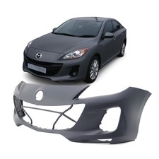 Front Bumper Cover For 2012-2013 Mazda 3 W Fog Light Holes