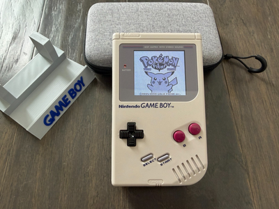 Nintendo Gameboy DMG Gray Backlight IPS Screen Glass Lens W/ Li