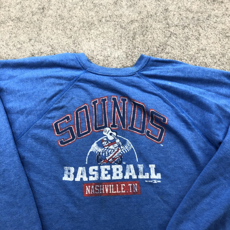 Nashville Sounds Sweatshirt Mens Large Blue MILB Baseball Pullover Crewneck - Image 4 of 4