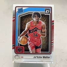 2024-25 Panini Donruss Optic Ja'Kobe Walter #283 Rated Rookie Toronto Raptors
