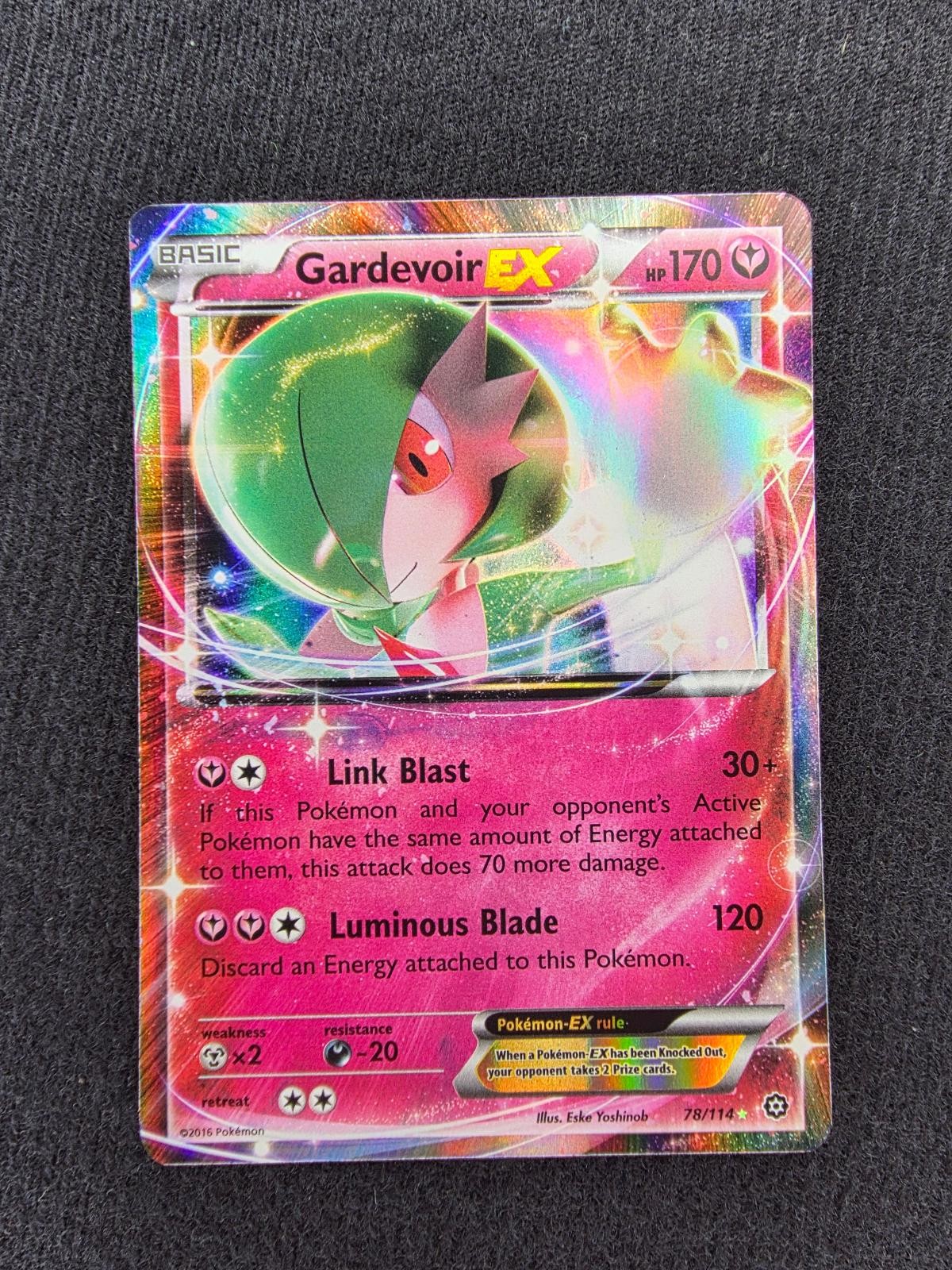 Gardevoir EX 78/114 Holo EX Rare Steam Siege Pokemon Lightly Played