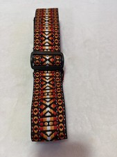 Guitar Strap Multicolor Red Woven 36  