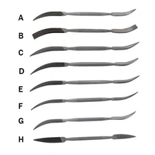 Riffler Files Set of 8 (A-H)