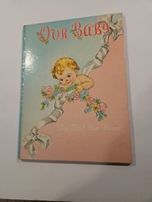 Baby Book Our Baby First 5 Years 1946 Record Diary Log Unused Whitman Vtg