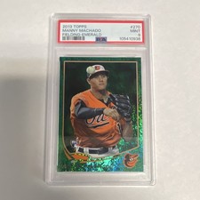 2013 Topps Manny Machado #270 Emerald Foil Rookie PSA 9 Baltimore Orioles