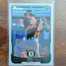 Bowman 2012 Collin Cowgill Rookie #201 Oakland Athletics Baseball Card