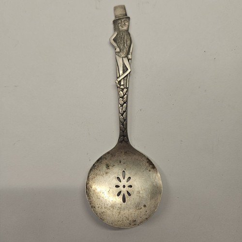 Vintage Mr. Peanut Spoon Slotted Carlton Silver Plate