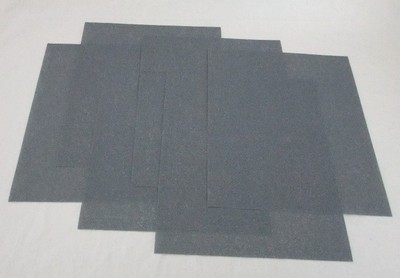 6 Sheets 3M Wet Or Dry Polishing Paper Grey 600 Grit 8.5 by 11 Inches
