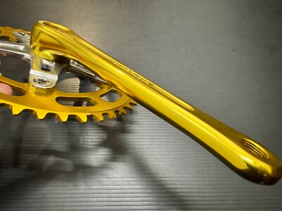 NOS Vintage SUGINO Super Maxy crank drive side Gold 170mm 44T old