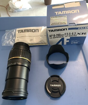 TAMRON A14P Pentax AF 18-200mm F/3.5-6.3 XR LD Aspherical (IF) Macro DiII Zoom L
