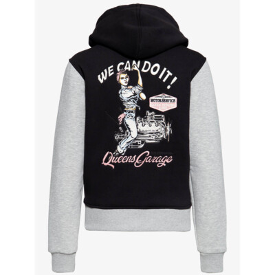 Queen Kerosin Rockabilly Vintage Retro Hoodie Kapuzenjacke We