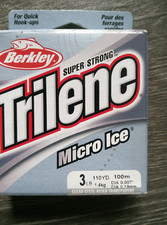 MADE IN USA SPOOL OF BERKLEY TRILENE MICRO ICE 3LB 110YDS FISHING LINE ๐