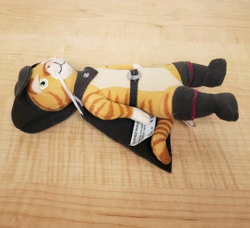 Peluche Gatto con Stivali 8" Dreamworks 2004 Shrek 2 Peluche - Foto 6 di 11