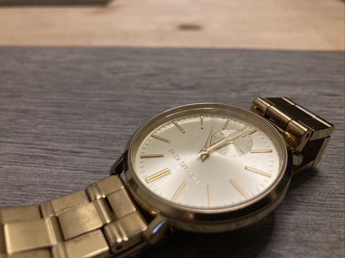 Michael Kors Jaryn Ladies Luxury Gold Tone Stainless Steel 