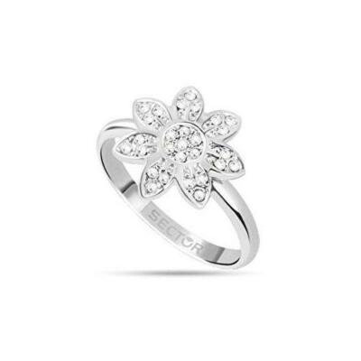 Damening, Abmessung 14, Sector Schmuck, Stahl, Flower, Zirkone, SAIT01014, Adele