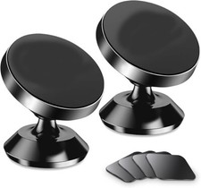  2-Pack Magnetic Phone Holder for car, Strong Magnet Magnetic Phone Mount