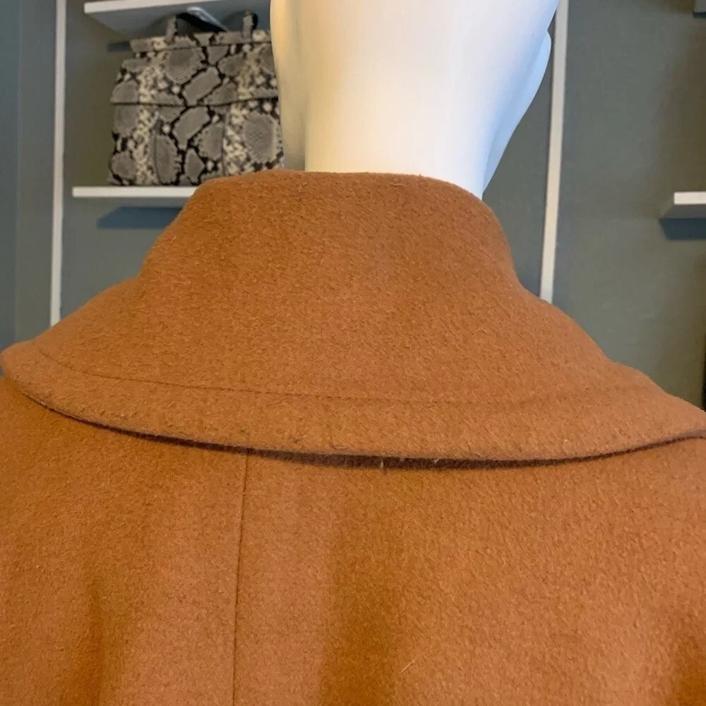 Zara Camel Double Breasted Buttoned Oat Size Xl. - image 9