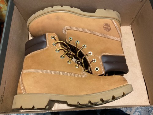 Timberland Linden Woods 6-Inch WP Boots, Women's Size 8 Wheat Nubuck - Picture 2 of 5