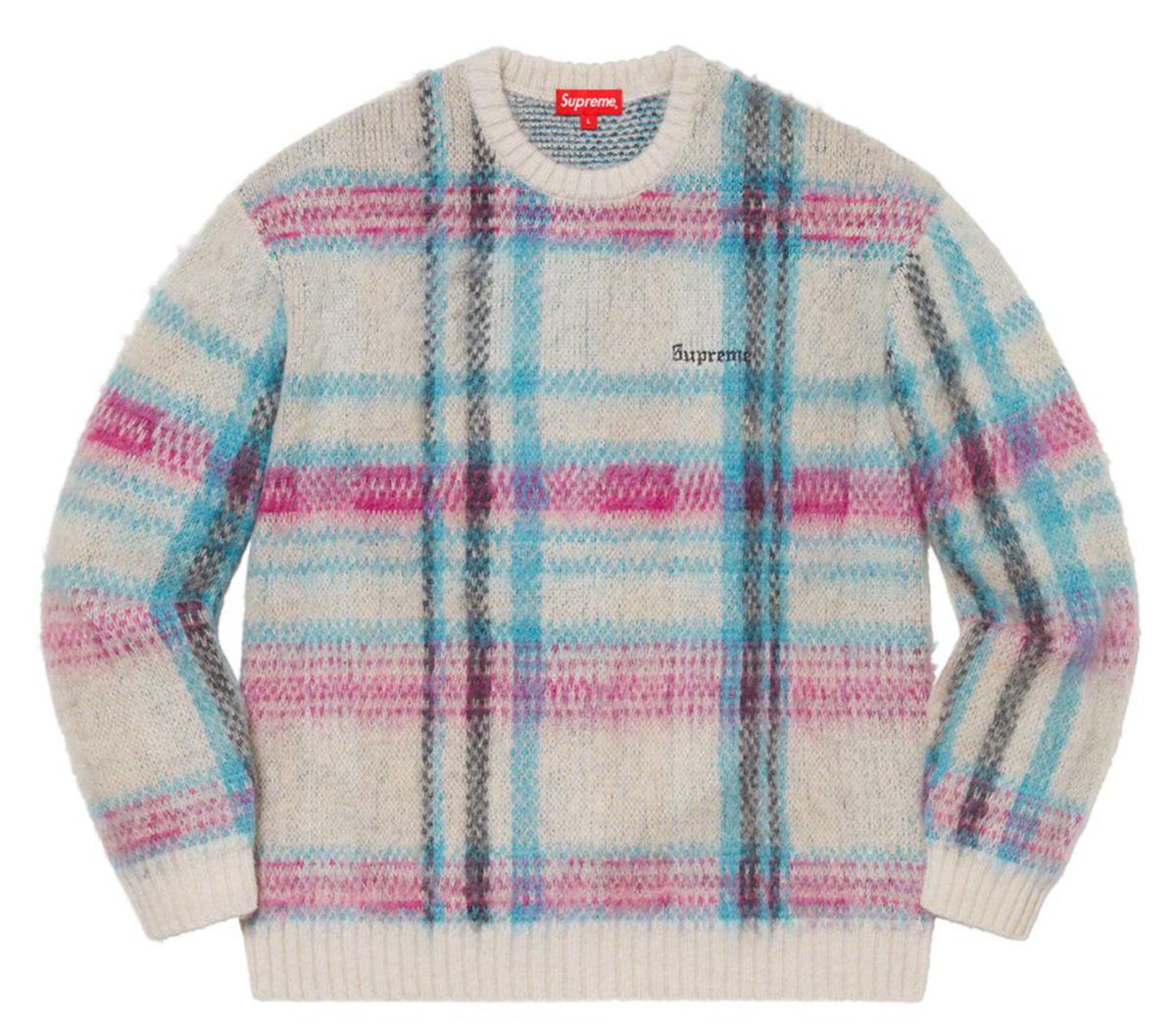 FW20 SUPREME BRUSHED PLAID SWEATER WHITE SZ XL (Bin #7) | eBay FW20 SUPREME BRUSHED PLAID SWEATER WHITE SZ XL (Bin #7) | eBay