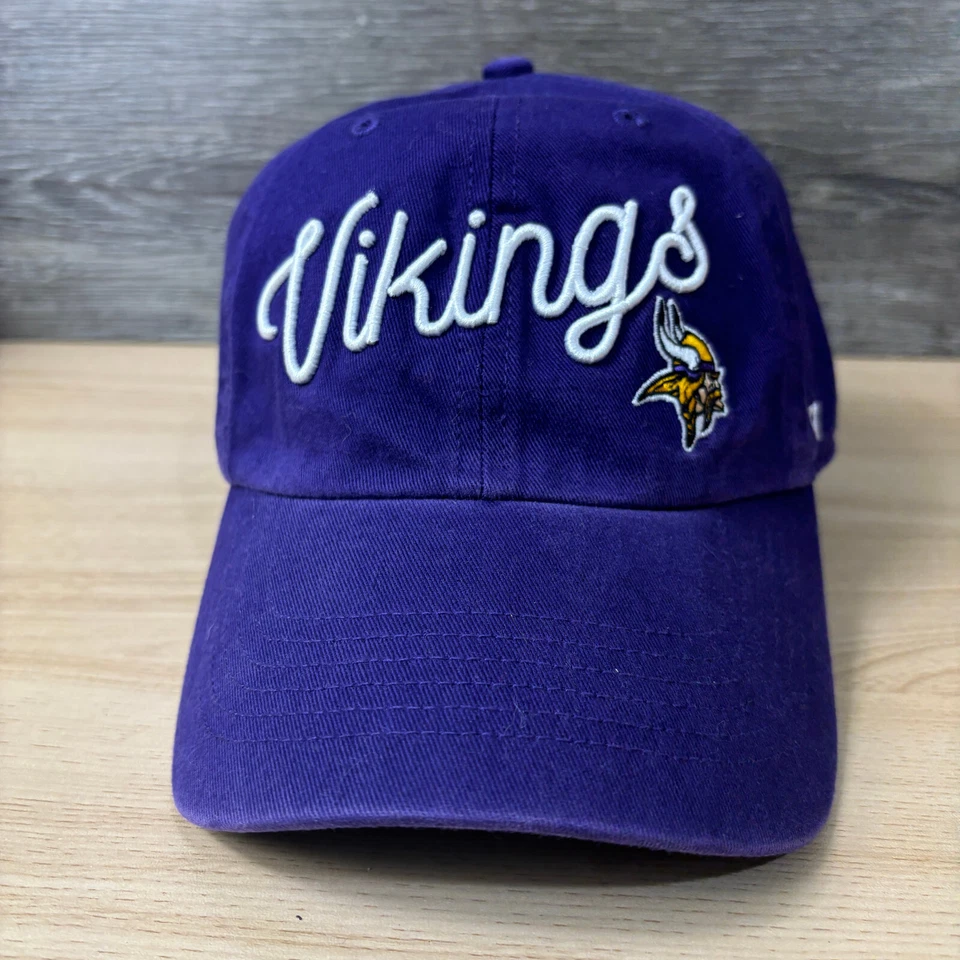 Sombrero con correa trasera de los Minnesota Vikings púrpura NFL fútbol americano '47 ajustable Foto 2 de 4